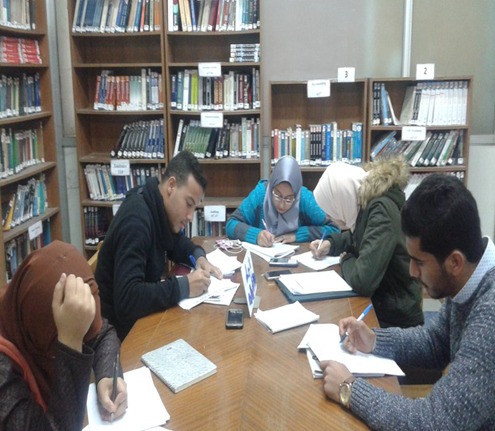 المترددين علي المكتبة 